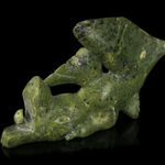 ABRAHAM NASTAPOKA (1900-1981) INUKJUAK (PORT HARRISON), Dog Head Bookends, 1960