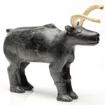 JACOB IRKOK (1937-2009) ARVIAT (ESKIMO POINT), Standing Caribou, c. late 1960s
