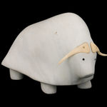 JOSEPHIE ACULIAK (1910-1968) INUKJUAK (PORT HARRISON), Curled Hare, Scenting Danger, 1960