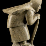 JACOB IRKOK (1937-2009) ARVIAT (ESKIMO POINT), Standing Caribou, c. late 1960s