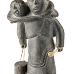 JOE TALIRUNILI (1893-1976) PUVIRNITUQ (POVUNGNITUK), Mother and Child, with Water Pail and Scoop, early 1960s