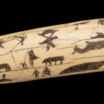 GOOTA ASHOONA (1967-) KINNGAIT (CAPE DORSET), Spirit with Hanging Janus-Face, 2000s