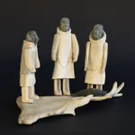 MARY KAHOOTSUAK MIKI (1920-1993) ARIVAT (ESKIMO POINT), Kneeling Woman, c. early 1970s