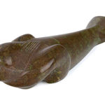 JOSEPHIE ACULIAK (1910-1968) INUKJUAK (PORT HARRISON), Curled Hare, Scenting Danger, 1960