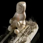 UNIDENTIFIED YUITS (SIBERIAN YU'PIK) ARTIST, Letter Opener with Head of a Woman Finial, 1970s