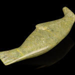 ABRAHAM NASTAPOKA (1900-1981) INUKJUAK (PORT HARRISON), Dog Head Bookends, 1960