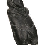 ABRAHAM NASTAPOKA (1900-1981) INUKJUAK (PORT HARRISON), Dog Head Bookends, 1960