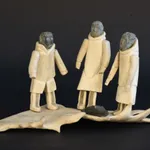 MARY KAHOOTSUAK MIKI (1920-1993) ARIVAT (ESKIMO POINT), Kneeling Woman, c. early 1970s