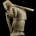 JACOB IRKOK (1937-2009) ARVIAT (ESKIMO POINT), Standing Caribou, c. late 1960s