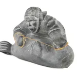 CAPTAIN ANDREW BROWN (1879-1962), HAIDA,MASSET, HAIDA GWAII, Model Totem Pole, c. 1950s / 1960s