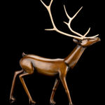 JACOB IRKOK (1937-2009) ARVIAT (ESKIMO POINT), Standing Caribou, c. late 1960s