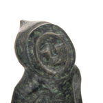 ABRAHAM NASTAPOKA (1900-1981) INUKJUAK (PORT HARRISON), Dog Head Bookends, 1960