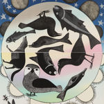 UNIDENTIFIED ARTIST, Probably PLAINS, Painted Hand Drum, late 19th century