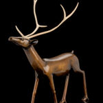 JACOB IRKOK (1937-2009) ARVIAT (ESKIMO POINT), Standing Caribou, c. late 1960s