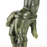 ABRAHAM NASTAPOKA (1900-1981) INUKJUAK (PORT HARRISON), Dog Head Bookends, 1960