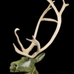 JACOB IRKOK (1937-2009) ARVIAT (ESKIMO POINT), Standing Caribou, c. late 1960s