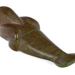 JOSEPHIE ACULIAK (1910-1968) INUKJUAK (PORT HARRISON), Curled Hare, Scenting Danger, 1960