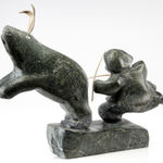 JACOB IRKOK (1937-2009) ARVIAT (ESKIMO POINT), Standing Caribou, c. late 1960s