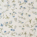 Bennison Chinese Paper Blue Olive on Oyster Linen