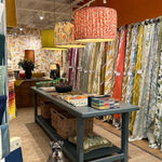 Clarence House Cannanore Coral Handsewn Pendant Lampshade