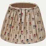 Bennison Daisy on Beige Silk Handsewn Lampshade