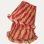 Vintage Leheriya Turban Handsewn Lampshade with Skirt