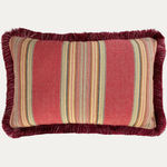 Prelle Bourette Rayée Périgord Decorative Cushion handmade by Floren