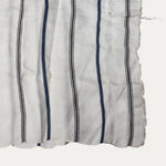 Vintage White and Blue Silk Shawl