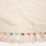 Antique Anatolian Silk Textile with Tassels