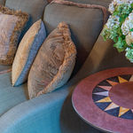 Cushions with a Brush Fringe Finish