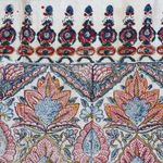 Vintage Indian Hand Block Printed Kalamkari Style Selvedge Border