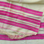 Vintage Vibrant Striped Silk Shawl