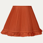 Coral Faille Lugano Silk Scallop Lampshade