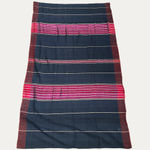 Vintage Turkish Blue/Purple Striped Silk Shawl