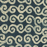 Cloud Scroll Negative Indigo