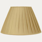 Pale Gold Taffetas Silk Box Pleated Lampshade
