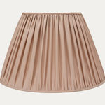 Faille Lugano Plaster Silk Handsewn Gathered Lampshade