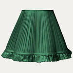 Douppion Evergreen Silk Scallop Lampshade