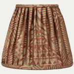 Fortuny Mayan Fawn & Silvery Gold Hand-Sewn Lampshade