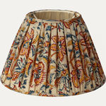 Vintage Hand Block Printed Fabric Lampshade