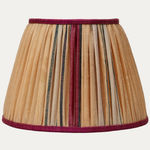 A Pair of Fine Antique Silk Lampshades with Extraordinary Colouration