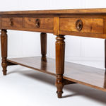 Large 19th Century French Walnut Drapers Table