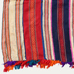 Silk Ribbon Striped Futah Shawl