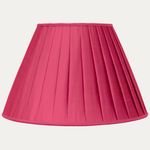 Douppion Bubblegum Silk Box Pleated Lampshade