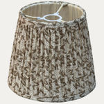 Warner Textile Archive Nathalie Olive Hand Sewn Lampshade for Reading Lights