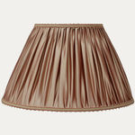 Douppion Crush Silk Handsewn Lampshade with Picot Braid Trim