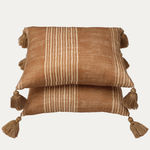 Robert Kime Hishi Gold Decorative Cushion with Tassels