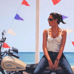 Jack Vettriano La Fille a la Moto