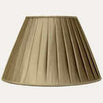 Douppion Almond Silk Box Pleated Lampshade