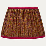 Floral and Paisley Vintage Pure Silk Sari Lampshade with Silk Lining